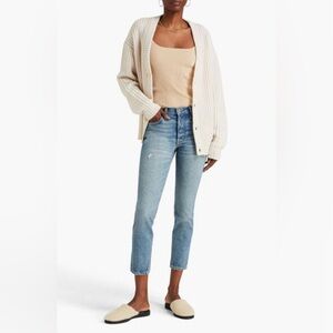 GRLFRND
Women's Blue Karolina Distressed High-rise Skinny Jeans Size 29